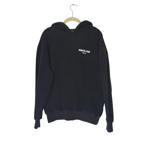 White Fox Offstage Hoodie & Sweatpants 2-Piece Track Set  S/M Black Lounge Cozy - Picture 5 of 15